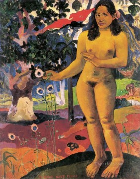 Impressionist Nude Painting - Delightful Land Paul Gauguin nude impressionism